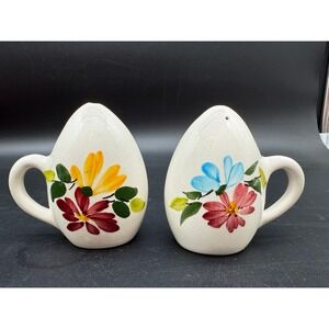 Aynsley Floral Salt Pepper‎ Shakers Made in England Vintage Cottagecore Kitchen